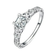 LowProfile Rings for Women Girls Wedding Engagement Birthday Valentine's Day Jewelry Ring Ring Gifts