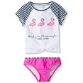 thumbnail image 3 of Tommy Bahama Girls' 2-Piece Rashguard and Swim Bottoms Set, 3 of 4