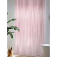 thumbnail image 4 of Sheer Curtains 96 Inches Long, Pink Semi Sheer Curtains Light Filtering Window Treatment, Modern Abstract Art Ombre Striped Privacy Voile Drapes for Living Room Bedroom 52x96 Inch, 4 of 7