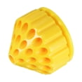 thumbnail image 3 of Uxcell Rotating Burring Holder 35 Holes 360 Degree Rotating Mandrel Drill Holder, Yellow, 3 of 6