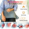 thumbnail image 2 of Electric Heating Pad for Back/Waist/Abdomen/Shoulder Pain Relief-Moist and Dry Heat Therapy with Auto-Off Hot Heated Pad ,12" x 24", 2 of 9
