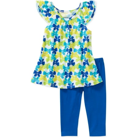 George Girl 2 Piece Flutter Sleeve Butterfly Tunic and Pant Set