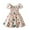 White, variant on 4-5 Years Girls Floral Dress Comfortable Lightweight Trendy Casual Party Wear Dresses Age 3-8 Years