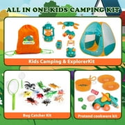 Fun Little Toys Kids Camping Set with Pop Up Tent, Bug Catcher Kit & Pretend Play Toys, Christmas Birthday Gifts for Boys Girls