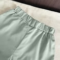 thumbnail image 6 of CYRBOKO Girls Outfit Sets, Casual Elastic Waist Soft Short Sleeve Two-piece Sets Green Size 5-6 T, 6 of 7