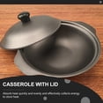 thumbnail image 2 of MasteelfCA 1 Pc Strong Cast Iron Casserole Yellow Stewed Chicken Rice Pot With Lid, 2 of 8