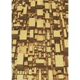 thumbnail image 1 of Ahgly Company Machine Washable Indoor Rectangle Transitional Dark Bronze Brown Area Rugs, 2' x 4', 1 of 7