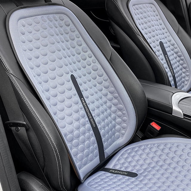 Tunhigl Summer Car Seat Cushion Ventilated And Breathable Cool Pad Car Front And Rear Two-piece Set Universal Seat Cover