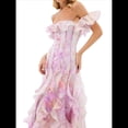 thumbnail image 2 of Vestidos Largos de Verano para Mujer, con Hombros Descubiertos, Florales, con Volantes, para Playa, Estilo Bohemio, para Invitada de Boda Rosa XL, 2 of 10