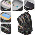 thumbnail image 4 of Game Controller Black Pattern Backpack for School, Cute School Bag with Adjustable Shoulder Straps and Padded Back, 16.9"x12.6"x5.9", 4 of 5