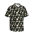 thumbnail image 2 of Daiia Daisy Hawaiian Shirt for Men Gentle Cotton Regular Short Sleeve Casual-Medium, 2 of 9