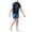 Blue_1, variant on Godom Boys Swim Trunks Set Short Sleeve Rash Guard & Swim Shorts Sets Beachwear Bathing Suit