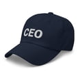 thumbnail image 3 of Ceo, Chief Executive Officer, Dad Hat, Top Executive, Embroidered Dad Hat, Upper Management, Corporate Leader, CEO Gift, Business Leader (Navy), 3 of 3
