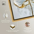 thumbnail image 5 of Gold Magnolia II Floral Fine Wall Art Canvas Wall Art by Art Remedy, Gold Floater Frame, 17.5" x 17.5", 5 of 8