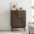 thumbnail image 5 of Barara King Dresser, Storage Organization, Chest of Drawers,4 Drawer Dresser, Modern Wardrobe Dresser Chest of Drawers for Living Room, Bedroom, Walnut, 5 of 10