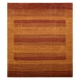 thumbnail image 2 of Rugsotic Carpets Handmade Rugs Hand Knotted Loom Rectangle 8'x10' Orange Silk Mix for Indoor Use, 2 of 9
