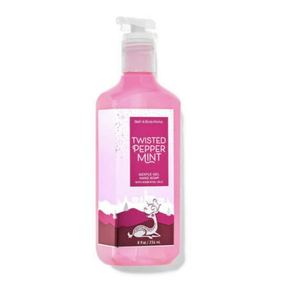 Twisted Peppermint Gentle Gel Hand Soap with Oils , 8 Fl Oz