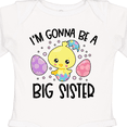 thumbnail image 4 of Inktastic Easter I'm Gonna Be a Big Sister with Purple and Pink Eggs Girls Long Sleeve Baby Bodysuit, 4 of 5