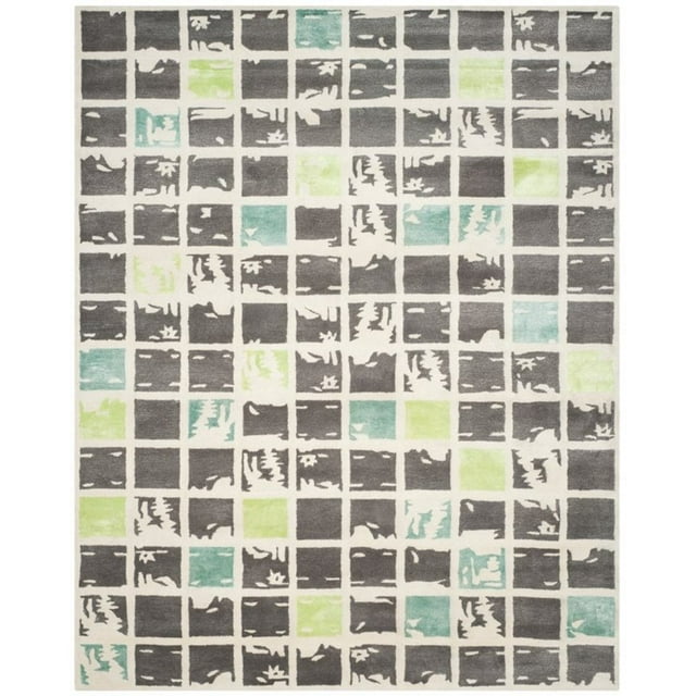 Safavieh Bella 8' X 10' Hand Tufted Wool Pile Rug in Gray and Ivory