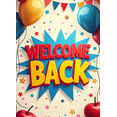 thumbnail image 3 of Welcome Back Event Banner Festive Backdrop Colorful Party Background School Reunion Decoration Vibrant Welcome Display Hanging Graduation Celebration Office Decor, 3 of 4