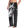 thumbnail image 6 of Sikiie Monochrome Giraffe Expression Pajama Pants Men, PJ Bottoms, Sleep & Lounge Pants-X-Large, 6 of 6