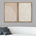 thumbnail image 2 of IDEA4WALL Framed Canvas Print Wall Art Set White Tan Wood Tree Ring Silhouette Collage Wall Decor Bohemian Nature Botanical Illustration Artwork for Living Room, Bedroom, Office - Natural 24"x36"x2, 2 of 5