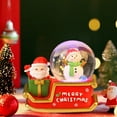 thumbnail image 3 of Cheapark 100ml Christmas Santa Snow Globe - Light-Up Feature for Home & Car, Festive Ornament & Holiday Gift for Xmas, 3 of 5