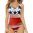 thumbnail image 1 of Aayomet Modest Swimsuits for Women Mock Neck Zipper Short Sleeve Bathing Suit,Red L, 1 of 4