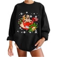 thumbnail image 1 of Sudadera holgada con estampado clásico de perro de Navidad de invierno para mujer Fridja fksj2284, 1 of 6