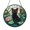 Acrylic 3.5 Inch, variant on Cat and Lotus Flower Stained Glass Suncatcher, Decorative Window Hanging Nature Art