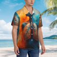 thumbnail image 4 of Haiem Surreal Body Art Printed Hawaiian Shirt for Men - Men’s Casual Beach Summer Shirts - Stretch Fabric with Modern Fit-XX-Large, 4 of 7
