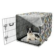 thumbnail image 5 of Bird Dog Crate Cover, Sketchy Painted Like Art of Repetitive Tropical Parrot Watercolor Splash Flower, Easy to Use Pet Kennel Cover Small Dogs Puppies Kittens, 7 Sizes, Multicolor, by Ambesonne, 5 of 6