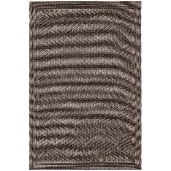 Mohawk Home Parquet Impressions Jacquard Low Pile Non-slip All Weather Indoor/Outdoor Door Mat, Grey, 1'6" x 2'6"