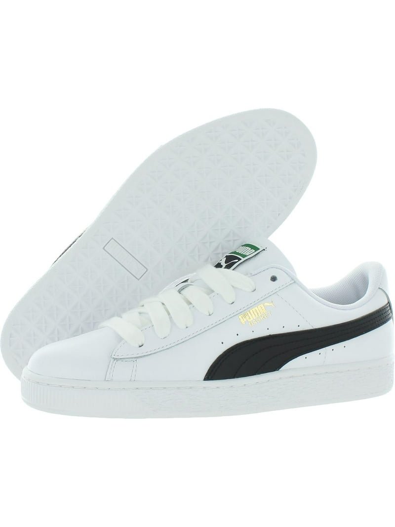 Puma Mens Basket Classic LFS Leather Basketball Shoes White 12