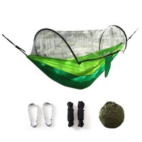 Lifetechs Camping Hammock with Gnats Net 200Kg Breathable Lightweight Portable Single Hammock with Tree Straps Easy Setup Indoor Outdoor Hiking Hammock