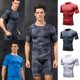 thumbnail image 4 of Camiseta deportiva para hombre con estampado 3D y cuello redondo, manga corta, rápida, 4 of 7