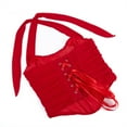 thumbnail image 5 of BLTIBY Corset Womens Steampunk Corsets Victorian Bustier Top Waist Chest Support Bodybody Top Shaping Tops Fashion Elegant Halter Red S, 5 of 7