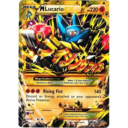 Pokemon Mega Lucario Ex 113111 Xy Furious Fists Holo A Single Individual Card From The Pokemon Trading And Collectible Card Game Tcgccg