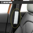 thumbnail image 2 of Unique Bargains 1 Pair Universal Car Seat Belt Cover Seat Belt Cushion Bling Shoulder Strap 9.06"x2.48" Polyester White, 2 of 6