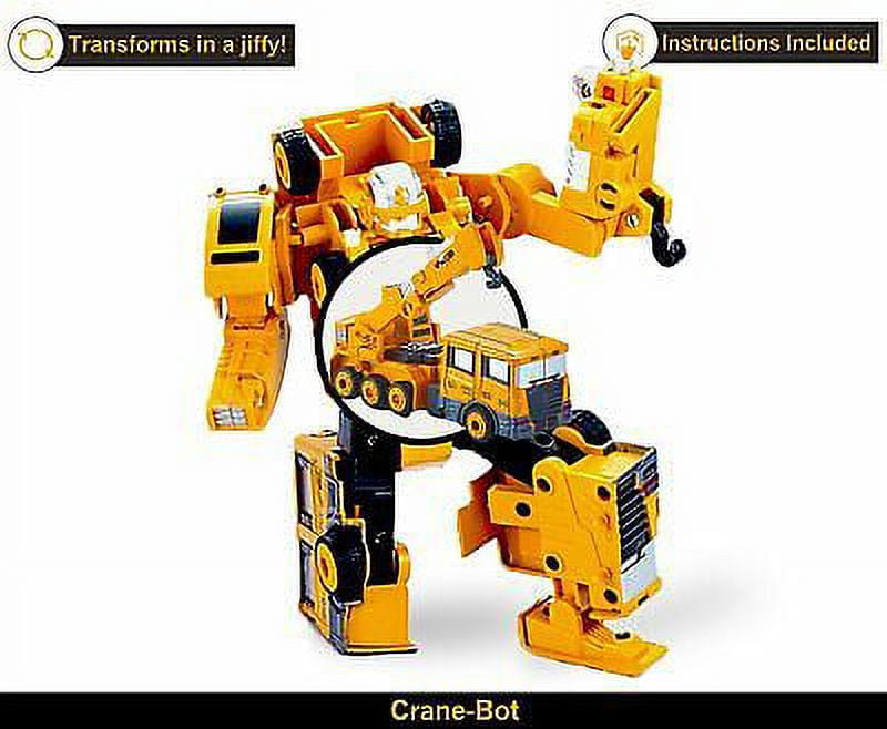5 pack TransTruck Transform Tractor Robot Action Figures Combine into 1 Giant Robot