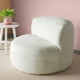 thumbnail image 2 of Memory Foam Filled Bean Bag Chair with Corduroy Cover, 35 x 34 x 24 in, Cream, 2 of 6