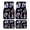 3D Chrome Shape, variant on 4-Piece Car Floor Mats Set, 250 Years Of Freedom Crystal Velvet Automotive Front & Rear Floor Liners, Universal Fit for Car, Truck, SUV