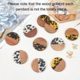 thumbnail image 4 of DIY Dangle Earring Making Kits Including Resin & Round with leopard Pattern Walnut Wood Pendants Brass Earring Hooks & Jump Rings Mixed Color 44pcs/box, 4 of 5