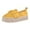 Yellow, variant on Fesfesfes Shoes Women Round Toe Solid Color Casual Asakuchi Knot Sponge Cake Fashion Shoes 40(7.5)
