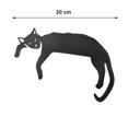 thumbnail image 4 of Decoración de esquina de puerta con forma de gato negro divertido, adorno de moda Simple, decoración creativa para puerta, 1 Uds., 4 of 5