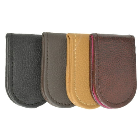 - Genuine Leather Black Strong Magnetic Money Clip 812 CF (C)