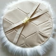 thumbnail image 4 of Cojín de Asiento de Piel Sintética Sunnimix Cojín de Piel de Oveja Artificial Blanco Gris 40cm, 4 of 8