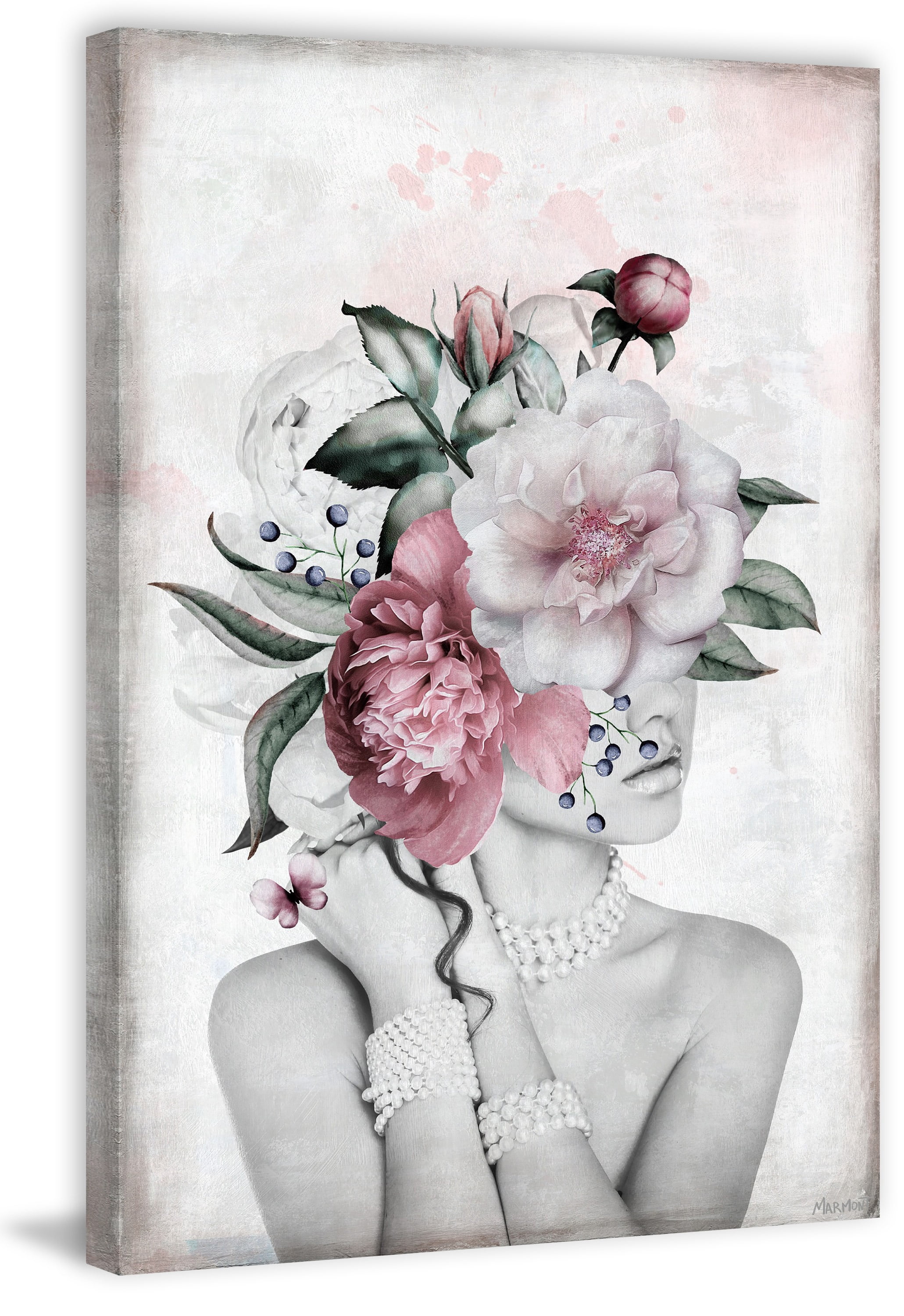 Fancy and Fabulous 20 in x 30 in Painting Canvas Art Print, by Marmont Hill