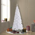 thumbnail image 4 of Vickerman 6.5' White Fir Slim Artificial Christmas Tree, Unlit, 4 of 4