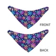 thumbnail image 3 of Naloa Rainbow Snowflakes Dog Bandana Large and Small-Dog Scarf Bib Handkerchief Accessories for Dogs and Cats(S-L)-Small, 3 of 5